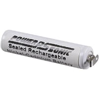 Power Sonic Battery, Rechargeable, AAA, Nickel-Cadmium, 1.2 VDC, 300mAh, Solder Tab, PS Series