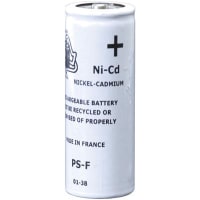 Power Sonic Battery, Rechargeable, F, Nickel-Cadmium, 1.2VDC, 7Ah, Flat Top, PS Series