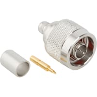 Amphenol RF Connector rf coaxial n straight crimp plug captive contact for rg6 50 ohm