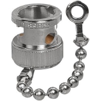 Amphenol RF Coaxial/RF Cap-w/Chain BNC Protective Male Nickel forJacksandRecep Str. 75Ohms