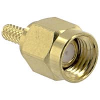 Amphenol RF Connector SMA Plug Crimp&frasl Solder Straight Gold over Nickel TFE 50 Ohm