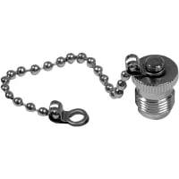 Amphenol RF Coaxial/RF Cap-w/Chain TNC Protective Female Brass forMaleConnector Straight