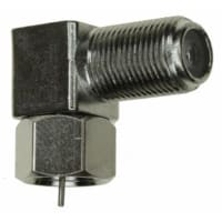 Amphenol RF connector rf coaxial f in-series adapter right angle plug to jack