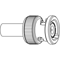 Amphenol RF Connector RF BNC Straight Cable Plug 50 Ohm RG-142 400 Crimp, BNC Series