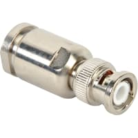 Amphenol RF Connector, RF, UG-959/U, BNC Straight Clamp Plug for RG-8 Cable, 50 Ohm