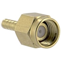 Amphenol RF Connector SMA Plug Crimp Straight Gold over Nickel 50 Ohms, SMA Series