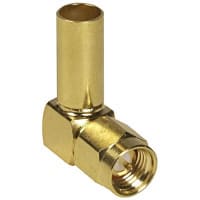 Amphenol RF Connector rf coaxial sma rt angle plug crimp/solder for rg141 223 cable gold plt