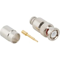 Amphenol RF Connector, RF, BNC Straight Crimp Plug for B89913 50 Ohm