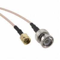 Amphenol RF Cable Assemblies, Bnc Plug To Sma Plug, Rg316, 12 in, SMA to BNC Series