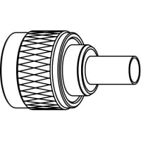 Amphenol RF Connector RF N Straight Cable Plug 50 Ohm RG-8X Belden 9258, Type N Series