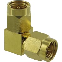 Amphenol RF Connector rf coaxial sma in-series adapter right angle plug-to-plug 50 ohm