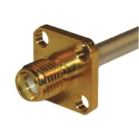 Amphenol RF Conn; RF; SMA Straight Solder Jack for .141 Semi-Rigid 50 Ohm 4-Hole Flange