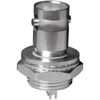 Amphenol RF Receptacle BNC 50 Ohms Straight&frasl Bulkhead Receptacle Nickel Finish