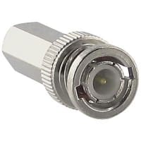 Amphenol RF Connector 50 Ohms Straight RG&frasl U 59 BNC Silver&frasl Gold Plug Brass