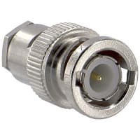 Amphenol RF Connector 50 Ohms Straight RG&frasl U BNC Silver&frasl Gold Plug Brass T