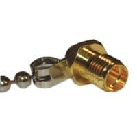 Amphenol RF Coaxial/RF, Cap-w/Chain, SMA, Protective, Male, Brass, forSMAFemale, Straight