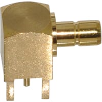 Amphenol RF Connector; RF; SMB Right Angle PCB Jack Through Hole 50 Ohm