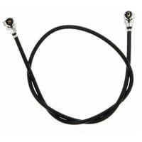 Amphenol RF Cable Assy, Micro Coaxial RA Plug x2, 100mm Cable, Gray, Gold Contacts, PBT Ins