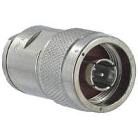 Amphenol RF Connector N Coaxial Brass Nickel Plated Brass Gold Teflon 0.874 in.