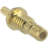 Amphenol RF Connector SMB 50 Ohms Straight&frasl Bulkhead Gold Brass&frasl Zinc Teflon