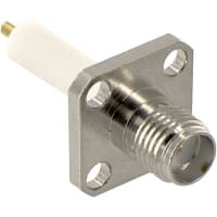 Amphenol RF Receptacle Receptacle Post Brass 1.08 in. Nickel 50 Ohms