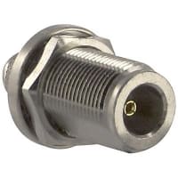 Amphenol RF N Connector, Jack, Brass, 1.41 in., 0.165 in., 0.866 in.