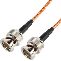 Amphenol RF Cable Assemblies, BNC Straight Plug to BNC Straight Plug on RG-179, 6"