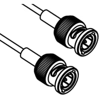 Amphenol RF BNC Straight Plug to BNC Straight Plug on RG-316 cable, 1.00 Meters