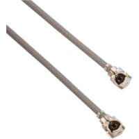 Amphenol RF Cable Assemblies, AMC Plug to AMC Plug, Right-Angle, 1.13 mm Micro, AMC Series