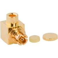 Amphenol RF RF Connector SMPM Right Angle Plug for0.047" Semi-Rigid Cable Female Contact