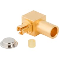 Amphenol RF RF Connector SMPM Right Angle Plug for0.086" Semi-Rigid Cable Female Contact