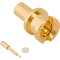 Amphenol RF RF Connector SMPM Straight Bulkhead Jack for 0.086" Semi-Rigid Cable Female Co