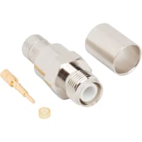 Amphenol RF RF Connector RP-TNC Straight Crimp Jack Times LMR-400 Optimized 50 Ohm