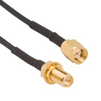 Amphenol RF RF Cable, RP-SMA Straight Plug to straight Jack RG-174 6-Inch, 50 Ohms