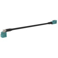 Amphenol RF RF Cable Assembly, Fakra Angle Jack to Fakra Jack, RG-174, 12 In, FAKRA Series