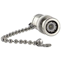 Amphenol RF Coaxial/RF Cap-w/Chain BNC Terminator Male Nickel forBNCFemale Straight 75Ohms