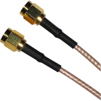 Amphenol RF SMA Straight Plug to SMA Straight Plug on RG-316 cable, 1.00 Meters