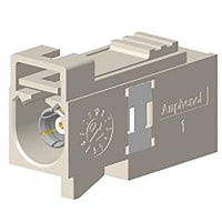 Amphenol RF Connector, FAKRA, straight crimp jack for RG174, RG188, RG316, 50 Ohm w/ clip