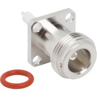 Amphenol RF RF Connector N-Type P/Mount Jack 4 Hole Round Post 50 Ohm 0.705 Post 0.590 PTFE