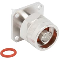 Amphenol RF RF Connector N-Type Pnl Mount Pl 4-H Rnd Post 50 Ohm 0.705 Post 0.590 PTFE