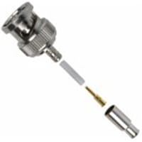 Amphenol RF Connector, 50 Ohms, Straight, RG-174, RG-188, RG-316, BNC, Plug, Brass, Delrin