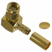 Amphenol RF Connector, SMA, Crimp, Right Angle, Gold over Nickel, Teflon, 50 Ohms