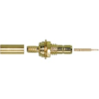 Amphenol RF Connector, SMB, 50 Ohms, Straight, Gold, Brass, Teflon, RG-174/U, 188A/U, 316/U