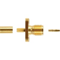 Amphenol RF connector, rf coaxial, sma panel crimp jack, 4-hole flange, rg/u 174, 188a, 316, b7805a