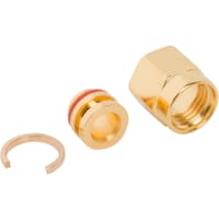 Amphenol RF connector, rf coaxial, sma straight plug, short body, no contact, for 0.141 semi-rigi