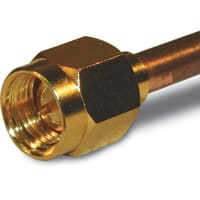 Amphenol RF connector, rf coaxial, sma straight plug, contact in body, solder, 0.141 semi-rigid