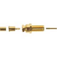 Amphenol RF connector, rf coaxial, sma bulkhead crimp jack, for rg/u 178, 196 cable, 50 ohm