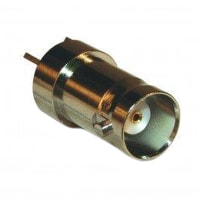 Amphenol RF connector, rf coaxial, bnc str pcb mount recept jack, 4 legs, 0.958 length, 50 ohm