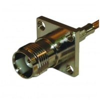 Amphenol RF connector, rf coaxial, tnc crimp panel jack, for rg174, 316, LMR100 cable, 50 ohm