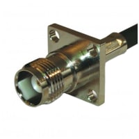 Amphenol RF connector, rf coaxial, tnc crimp panel jack, for rg58, 141, LMR195 cable, 50 ohm